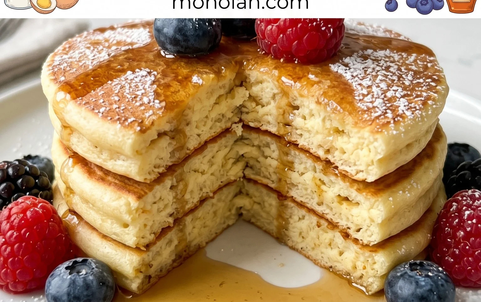 Fluffy Japanese Soufflé Pancakes