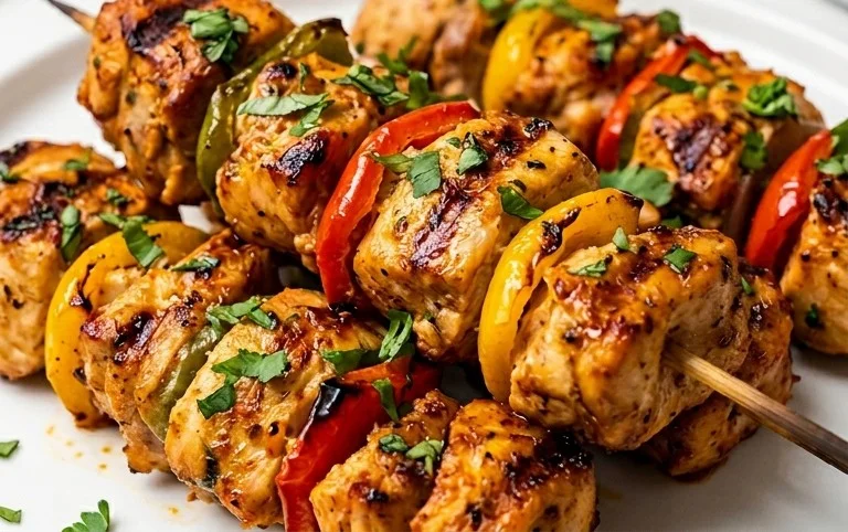 Air Fryer Chicken Skewers (VIDEO)