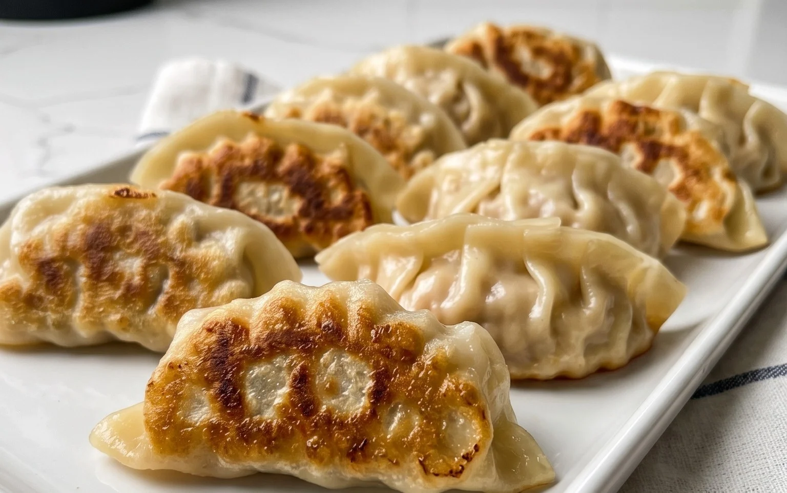 Chicken Potstickers (Pan Fried Dumplings)