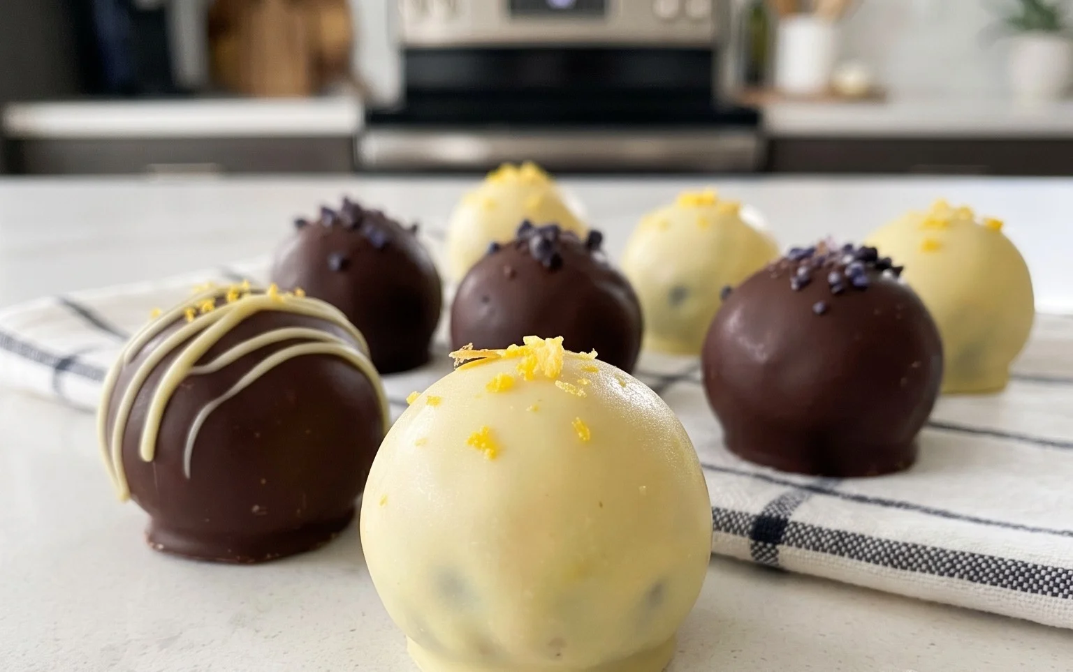 LEMON BLUEBERRY TRUFFLES 