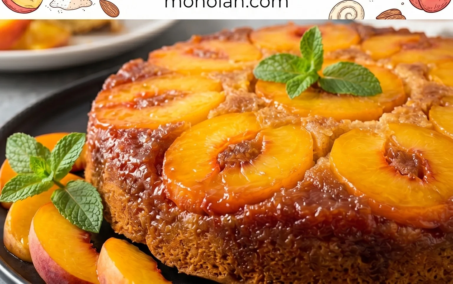 Peach Upside-Down Cake Recipe