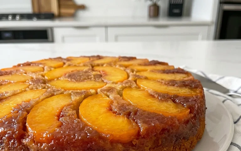 Peach Upside-Down Cake Recipe