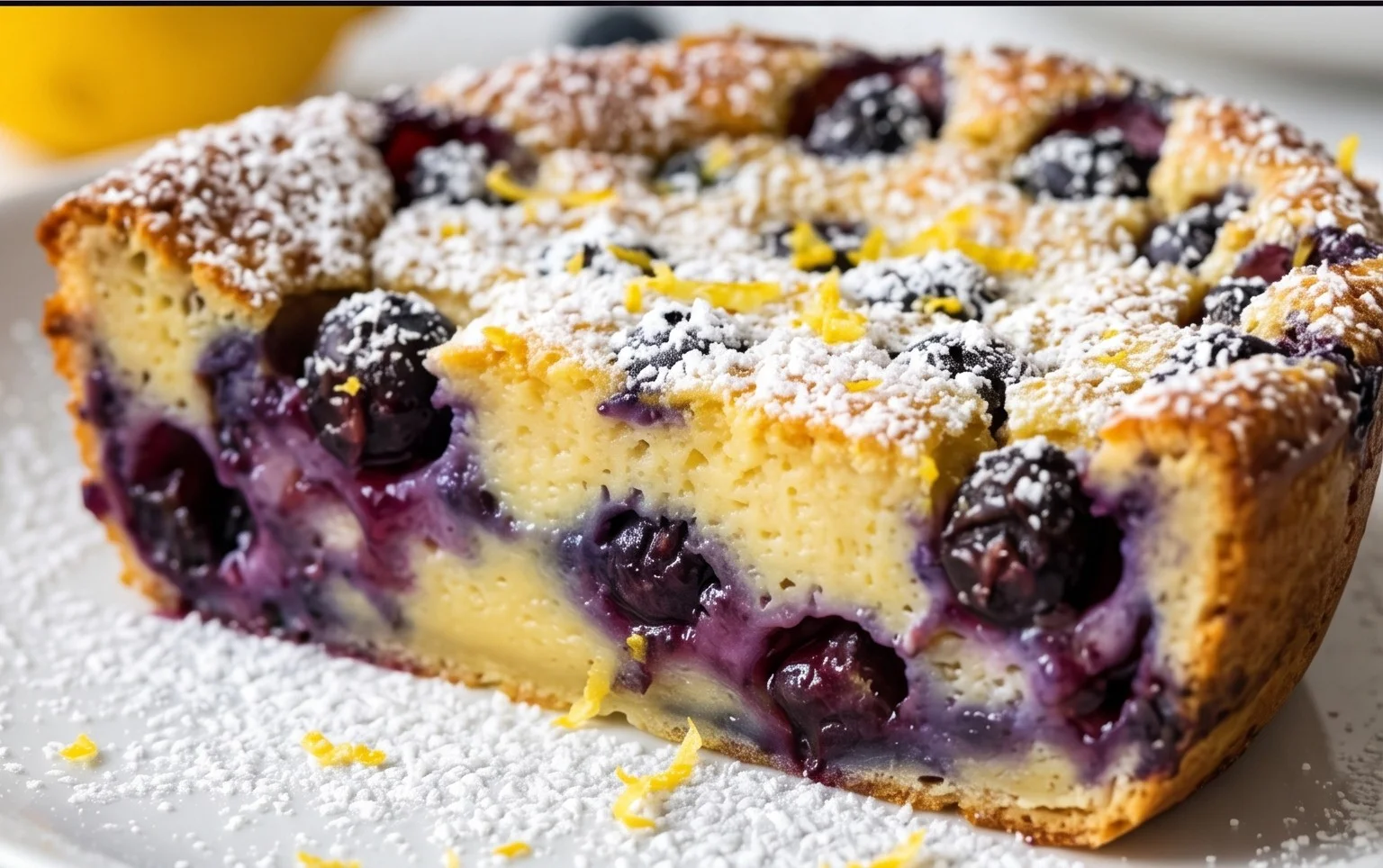 Lemon Blueberry Clafoutis