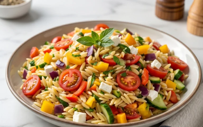 Rainbow Orzo Salad