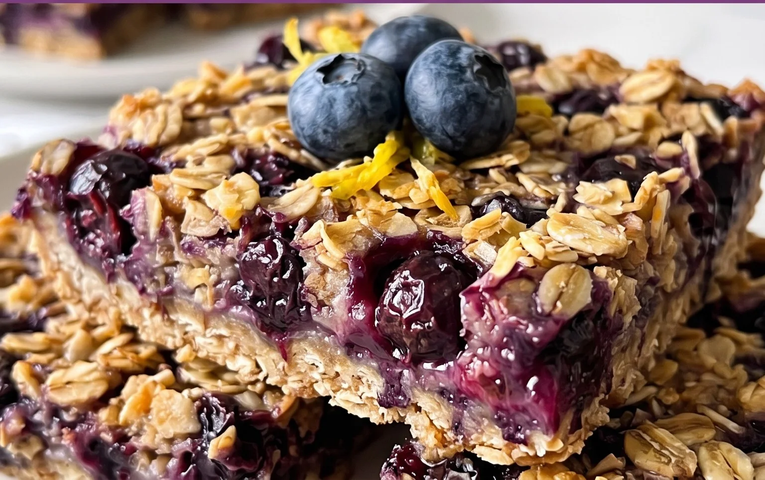 Blueberry Oatmeal Bars