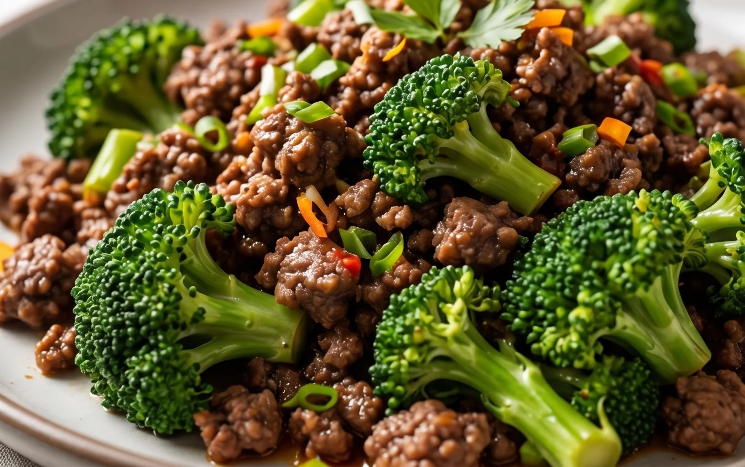 Ground Beef and Broccoli