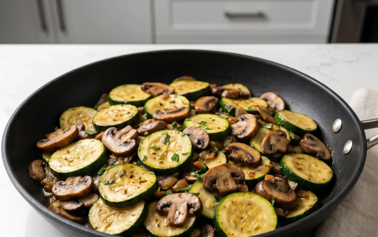 Skillet Zucchini and Mushrooms