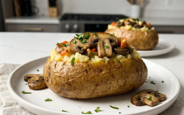 The Ultimate Stuffed Baked Potatoes with Mushrooms