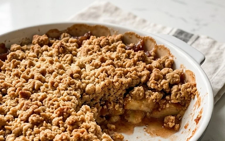 Healthy Breakfast Apple Crum extractble