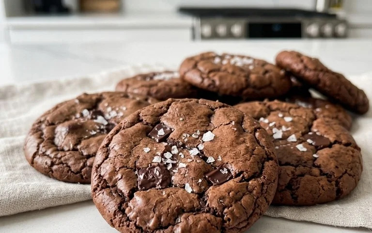 Salted Brownie Cookies
