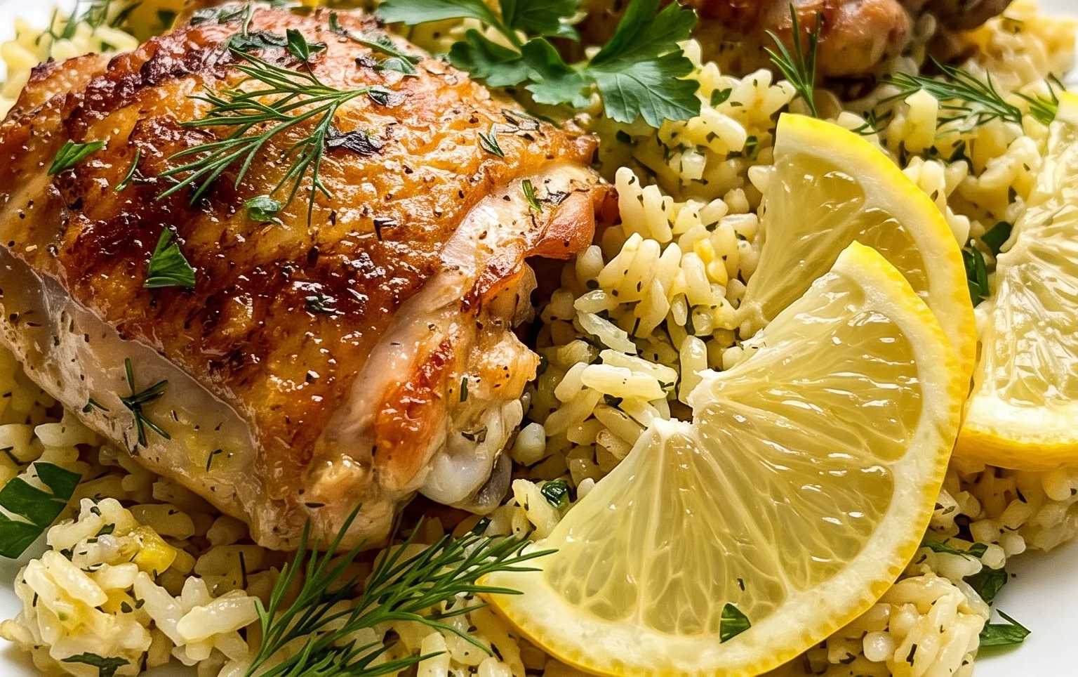 Greek Chicken and Lemon Rice (30 Minutes, One-Pot)