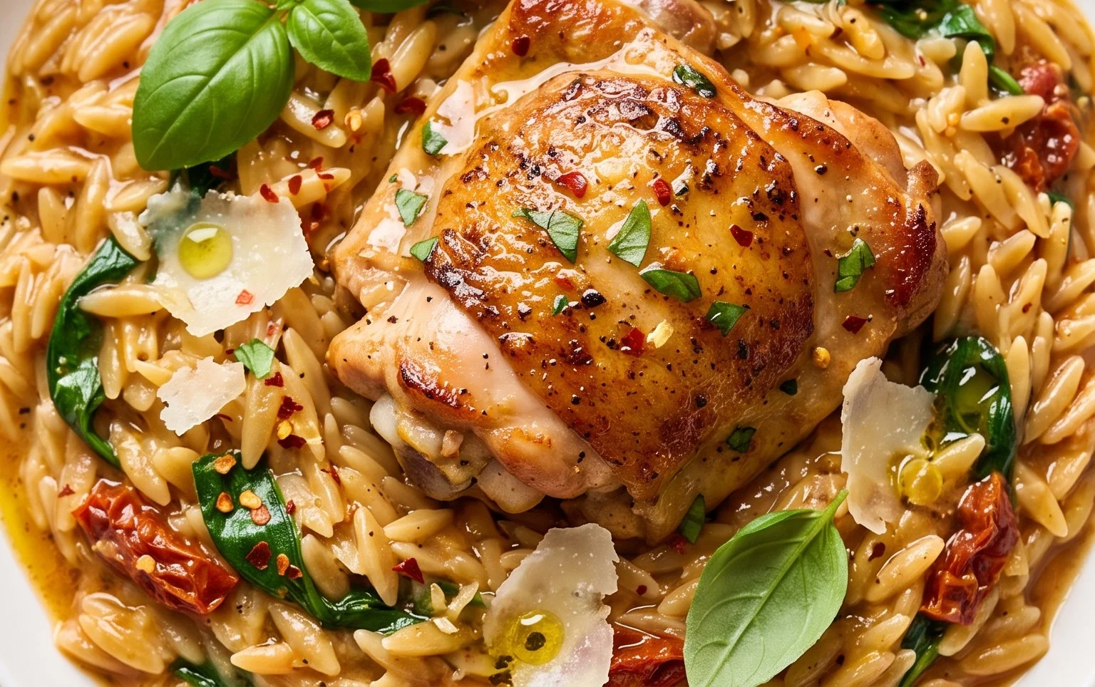 Chicken Orzo (30-Minutes, One-Pan)