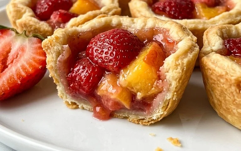 Strawberry Peach Pie Bites