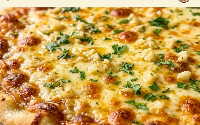 buttery garlic pizza