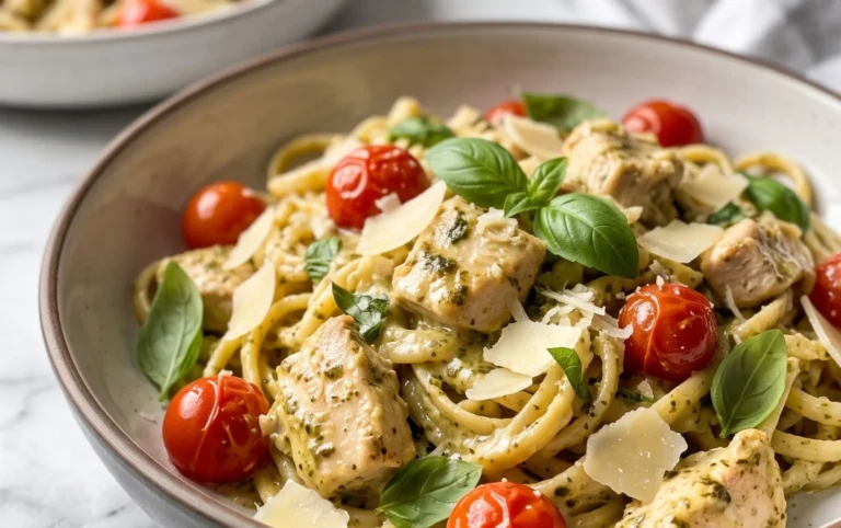Creamy Chicken Pesto Pasta