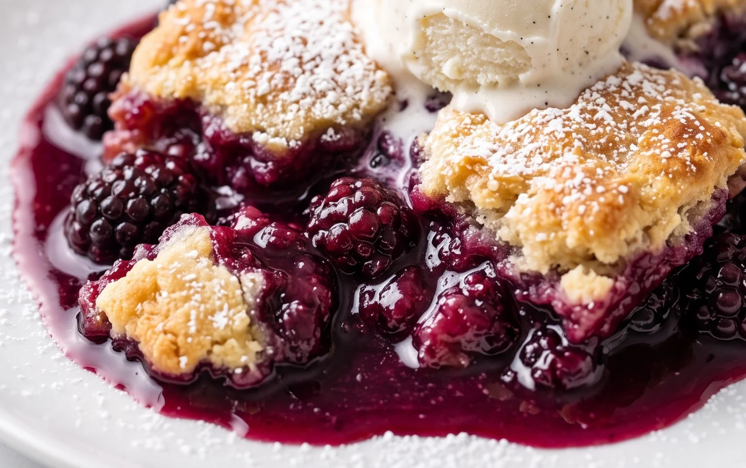 The Pioneer Women's Blackberry Cobbler