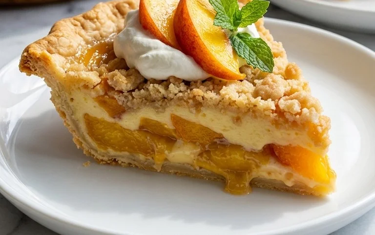 Peaches and Cream Pie