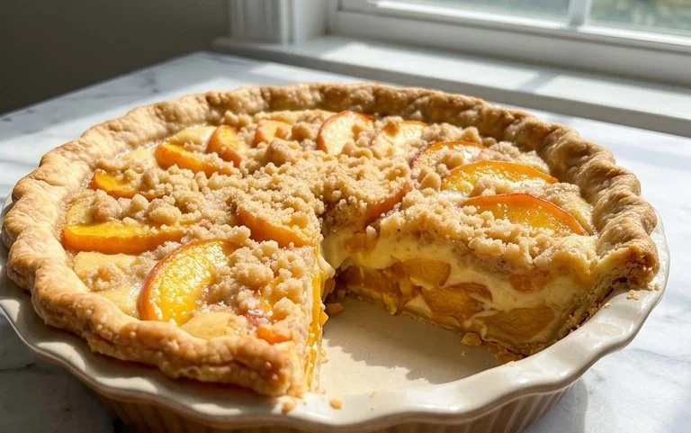 Peaches and Cream Pie