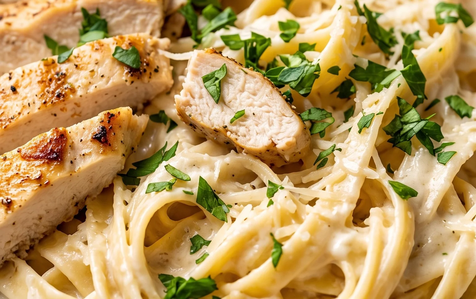 Low Calorie Chicken Alfredo