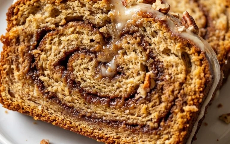 Cinnamon Roll Banana Bread