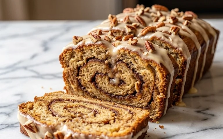 Cinnamon Roll Banana Bread