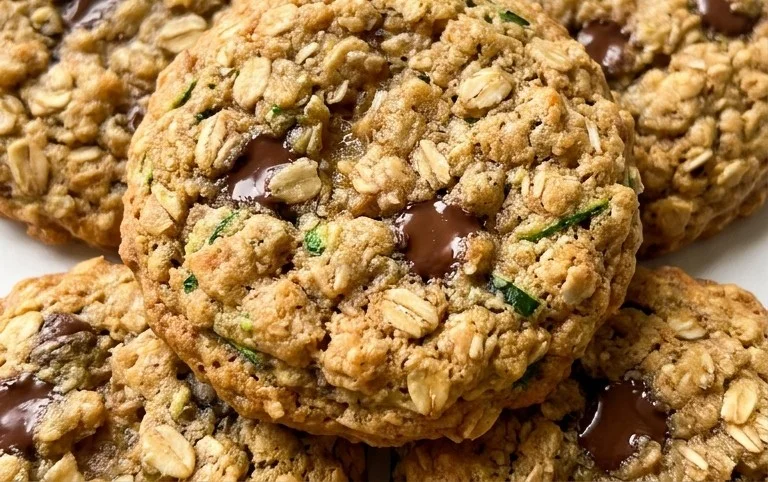 Healthy Zucchini Oatmeal Cookies