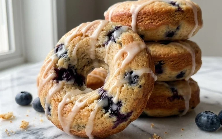 Blueberry Cake Donuts