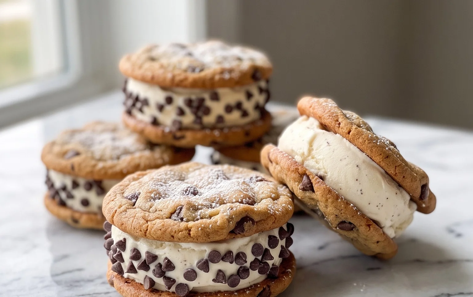 Cookie Ice Cream Sandwiches (Like a Chipwich!)