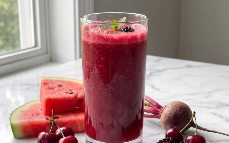 Watermelon Cherry Berry Beet Juice