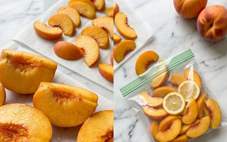 Freezing Peaches, How to Easily Freeze Peaches