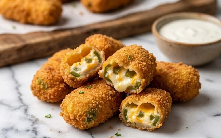 Fried Jalapeno Popper Bites