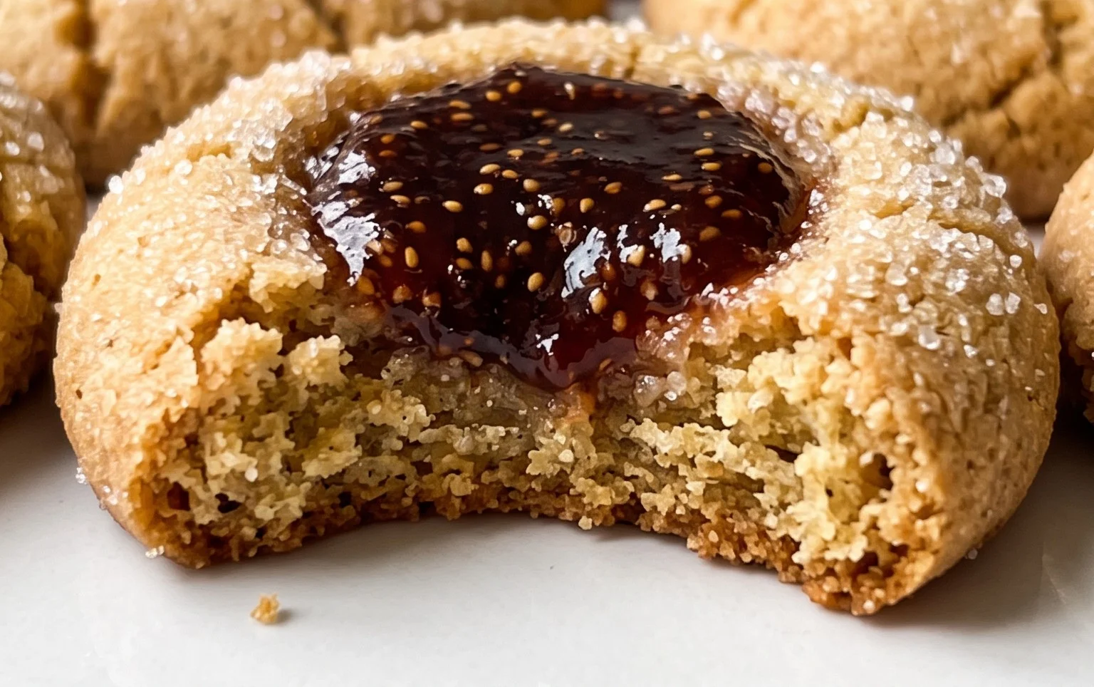 Cardamom Fig Thumbprint Cookies