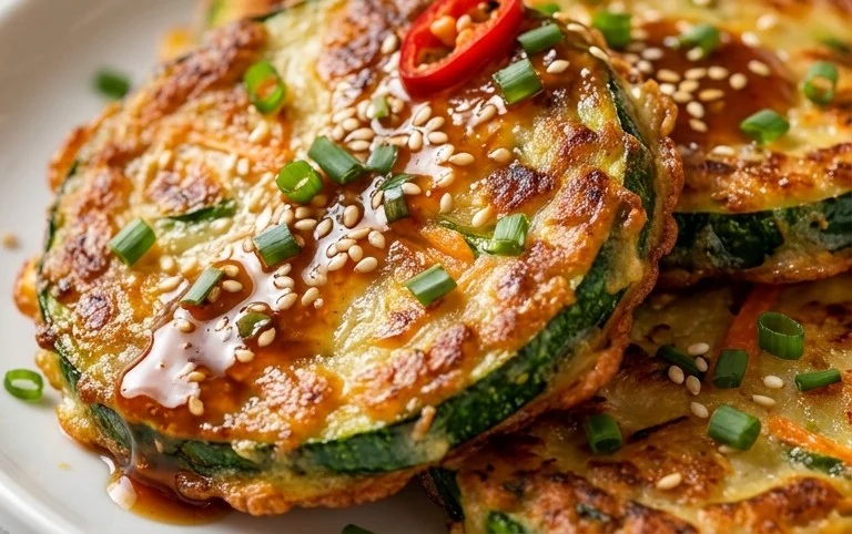 Quick & Easy Korean Zucchini Fritters (Hobak Jeon)
