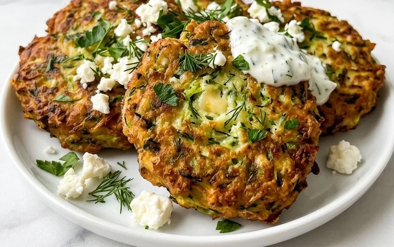 Kolokithokeftedes (Greek Zucchini Fritters)