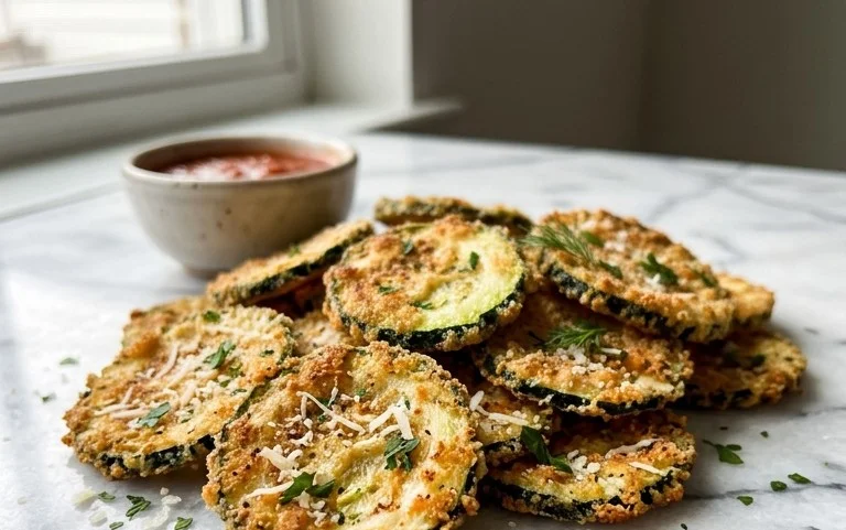 Crispy Baked Zucchini Chips